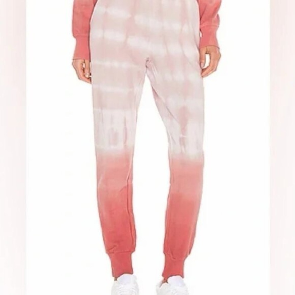 NWT Revolve 525 America ombré jogger women's sweatpants size xs pink and white